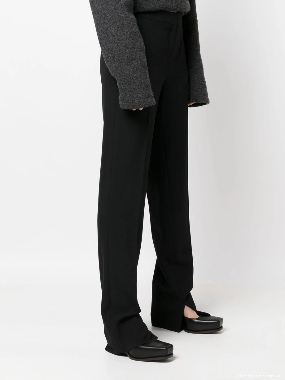 Affordable Women McCartney Stella split-cuff trousers slim-cut 0802